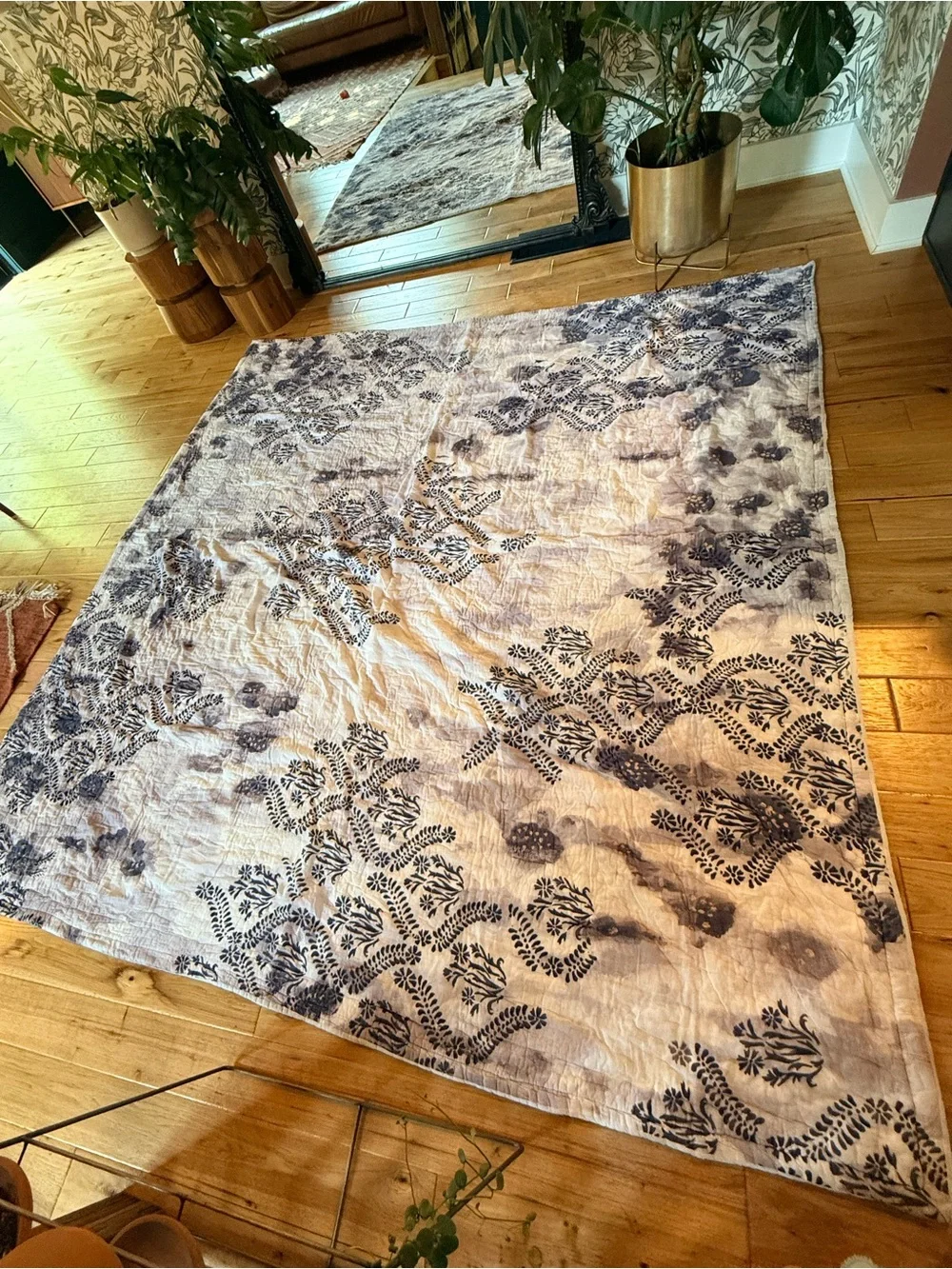 Anthropologie quilt floral